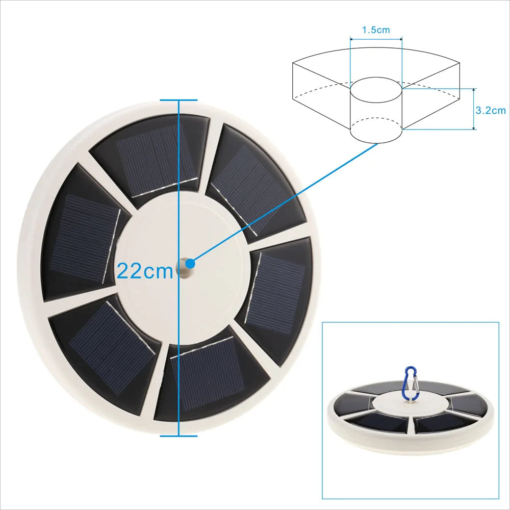Davy | Solar Flagpole Light with 26 LEDs