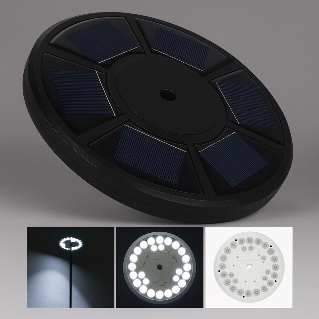 Davy | Solar Flagpole Light with 26 LEDs