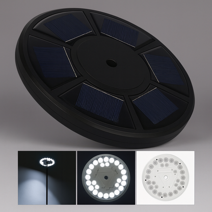 Davy | Solar Flagpole Light with 26 LEDs