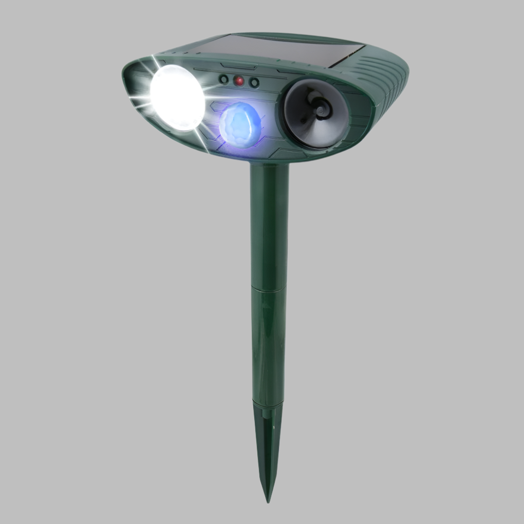 Davy | Solar Ultrasonic Rabbit Repeller with LED Flash Light