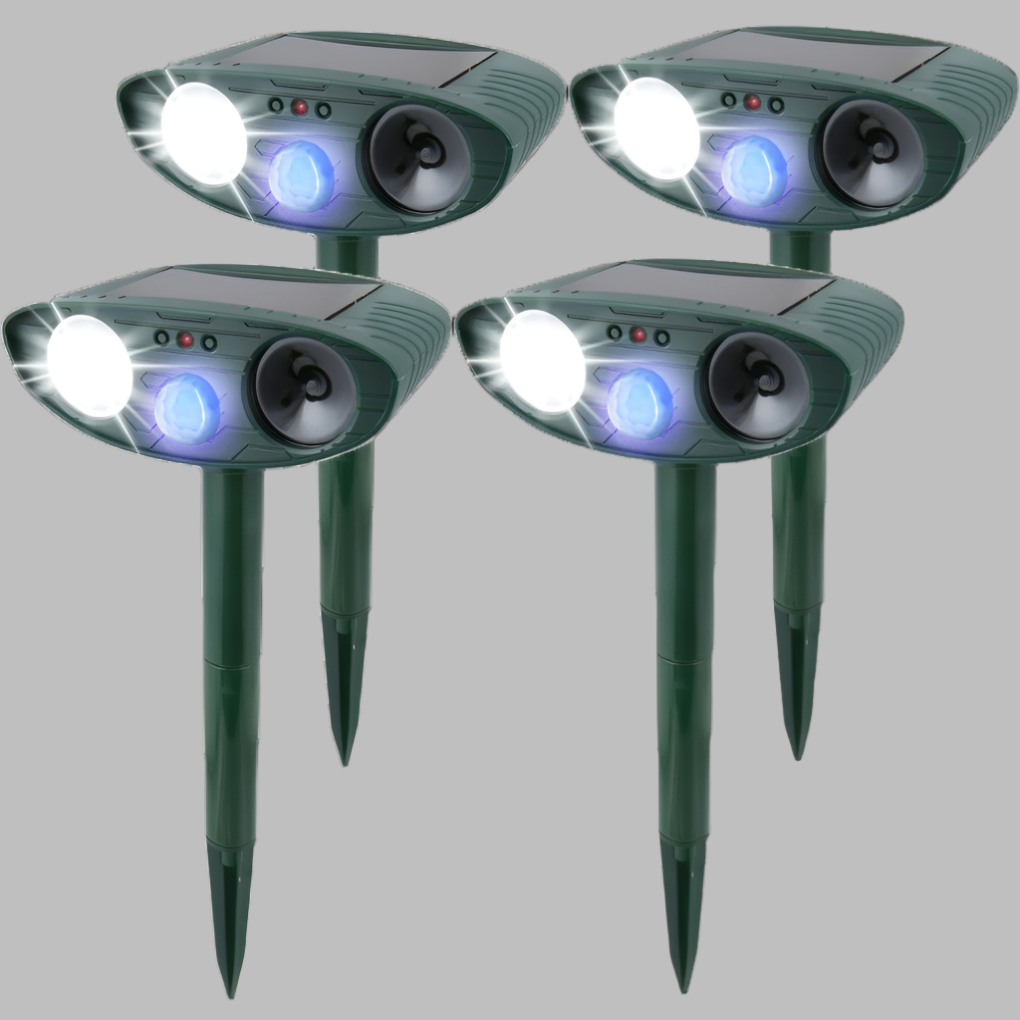Davy | Solar Ultrasonic Rabbit Repeller with LED Flash Light