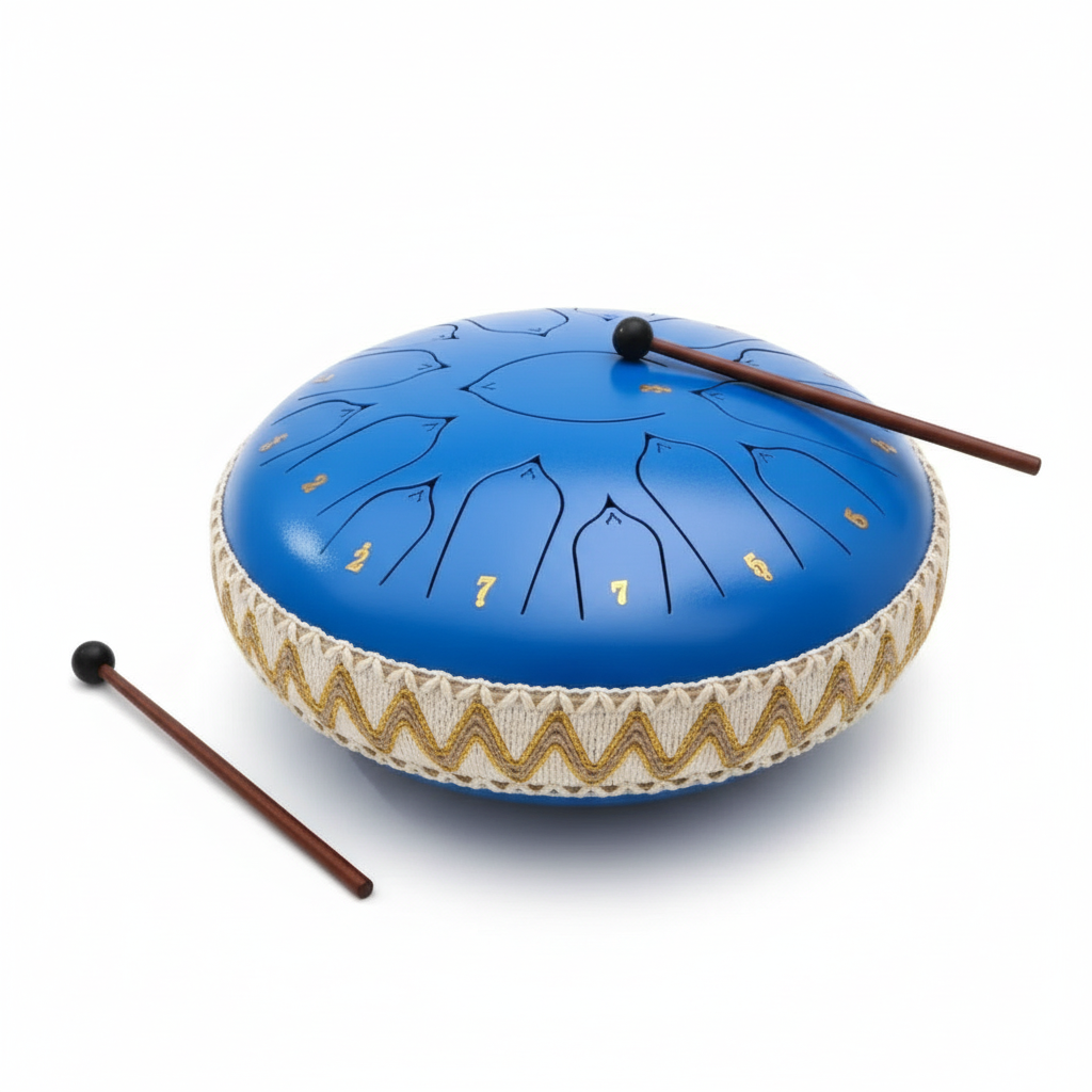 Davy | Steel Tongue Drum: C Major, Harmonic Resonance, Mallets & Accessories