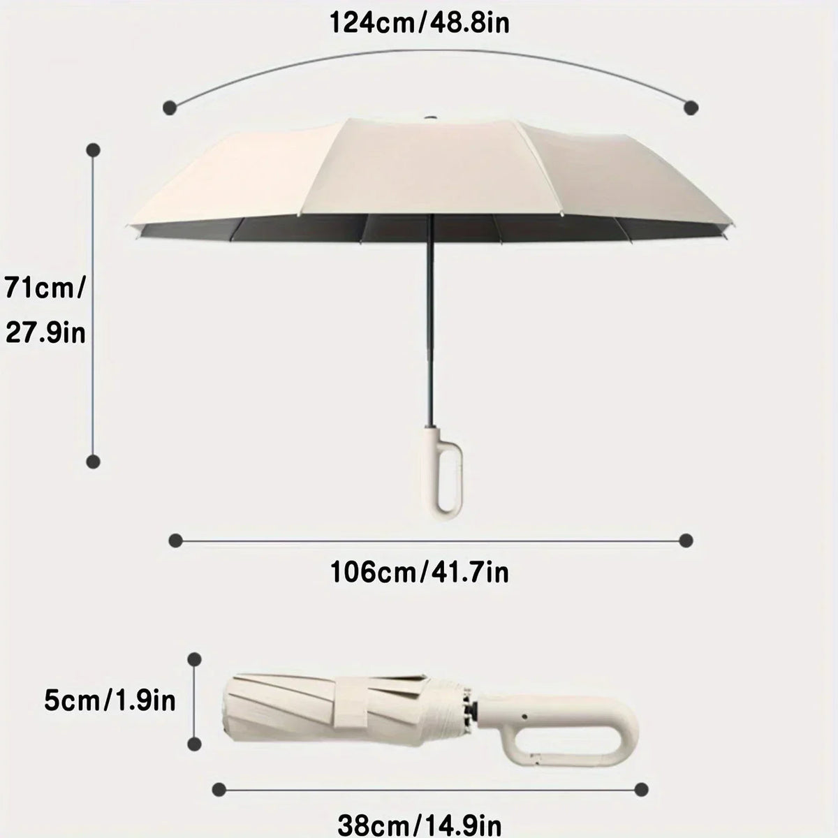 Davy | Compact Umbrella for All Weather Protection