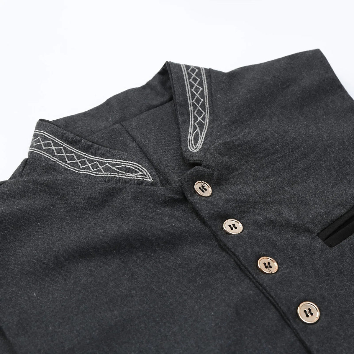 Davy | Men's Traditional Embroidered Slim Fit Vest