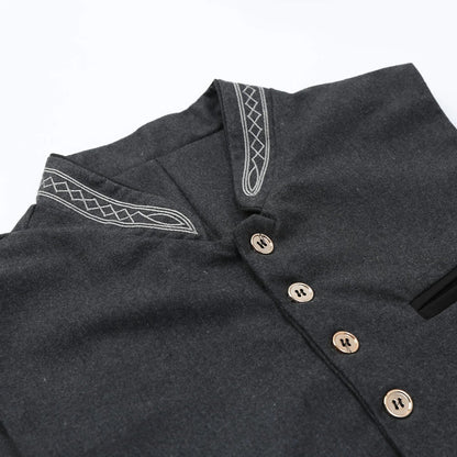 Davy | Men's Traditional Embroidered Slim Fit Vest