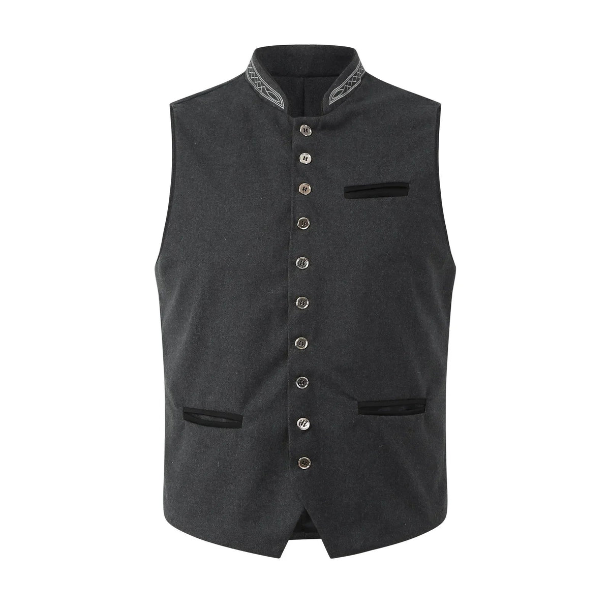 Davy | Men's Traditional Embroidered Slim Fit Vest