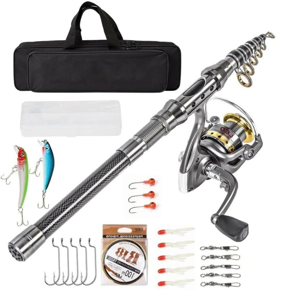 Davy | Telescopic Fishing Rod Combo for Saltwater Freshwater