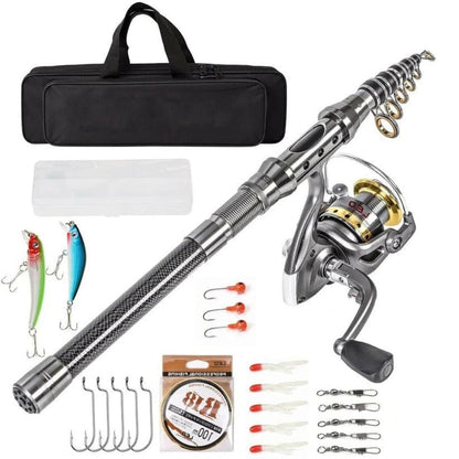 Davy | Telescopic Fishing Rod Combo for Saltwater Freshwater