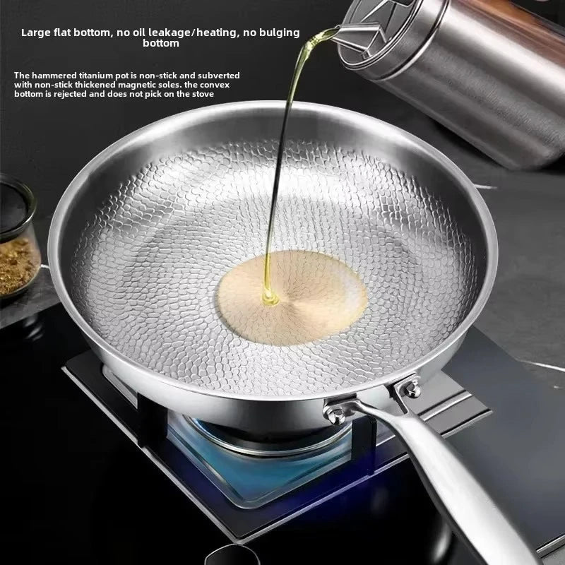 Davy | Titanium Hammered Non-Stick Skillet for Induction Cooktops and Everyday Cooking