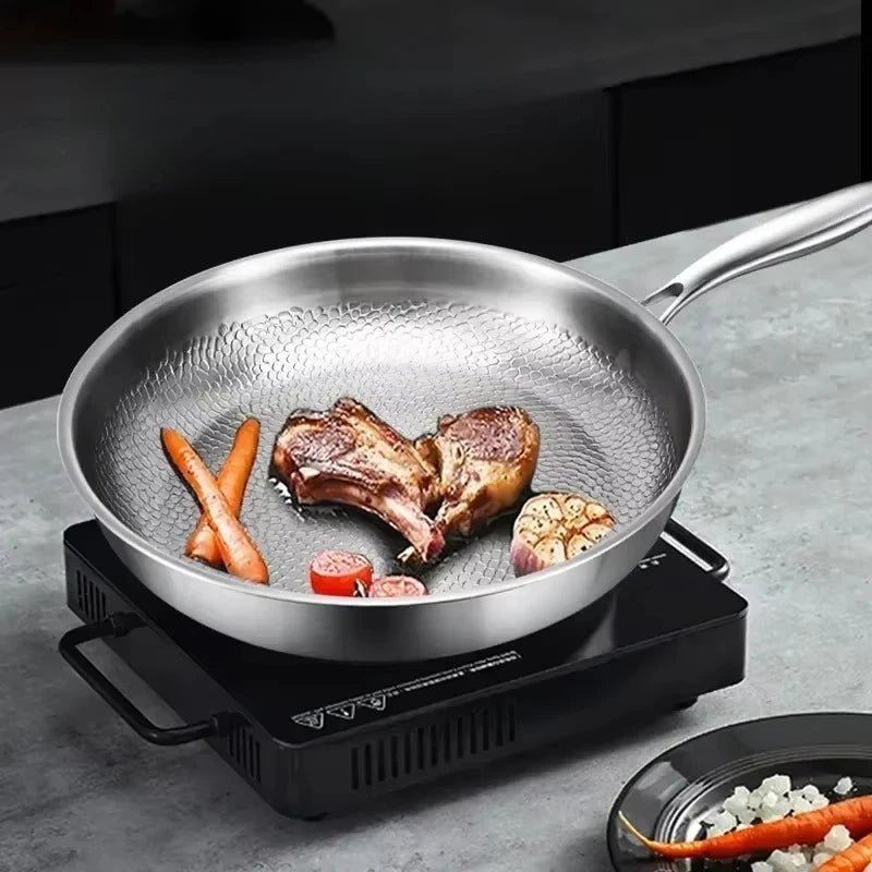 Davy | Titanium Hammered Non-Stick Skillet for Induction Cooktops and Everyday Cooking