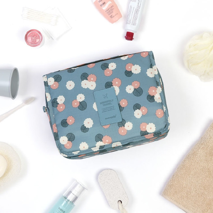 Hanging Toiletry Bag: Foldable, Padded & Waterproof
