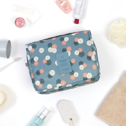 Hanging Toiletry Bag: Foldable, Padded & Waterproof