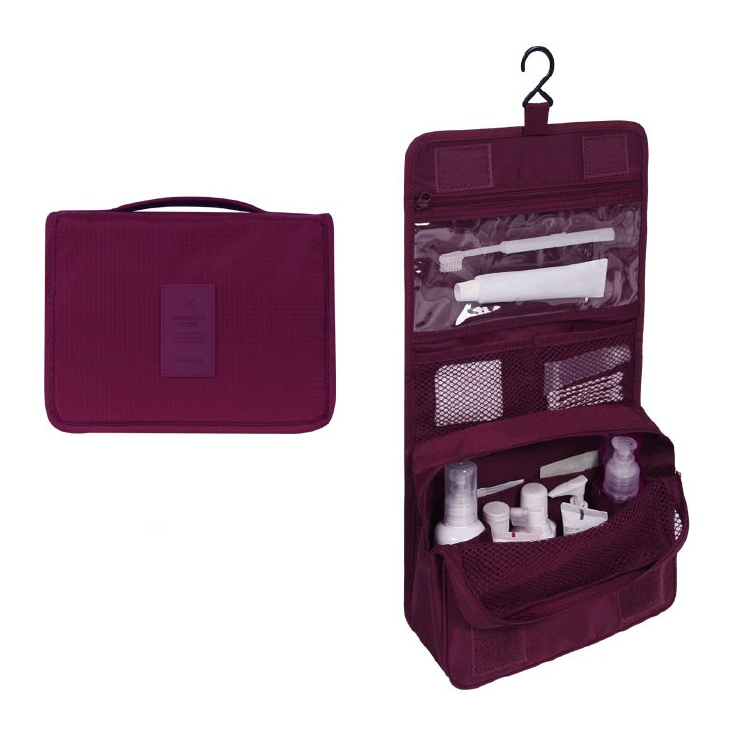 Hanging Toiletry Bag: Foldable, Padded & Waterproof