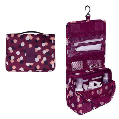 Hanging Toiletry Bag: Foldable, Padded & Waterproof