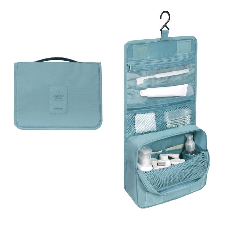 Hanging Toiletry Bag: Foldable, Padded & Waterproof