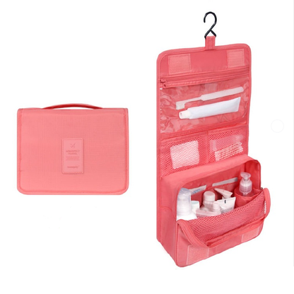 Hanging Toiletry Bag: Foldable, Padded & Waterproof
