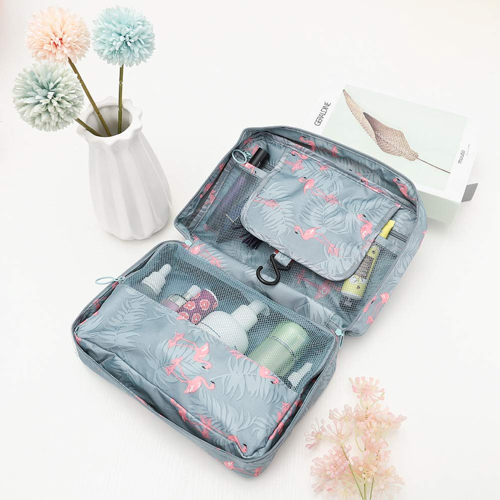 Hanging Toiletry Bag: Foldable, Padded & Waterproof