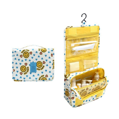 Hanging Toiletry Bag: Foldable, Padded & Waterproof