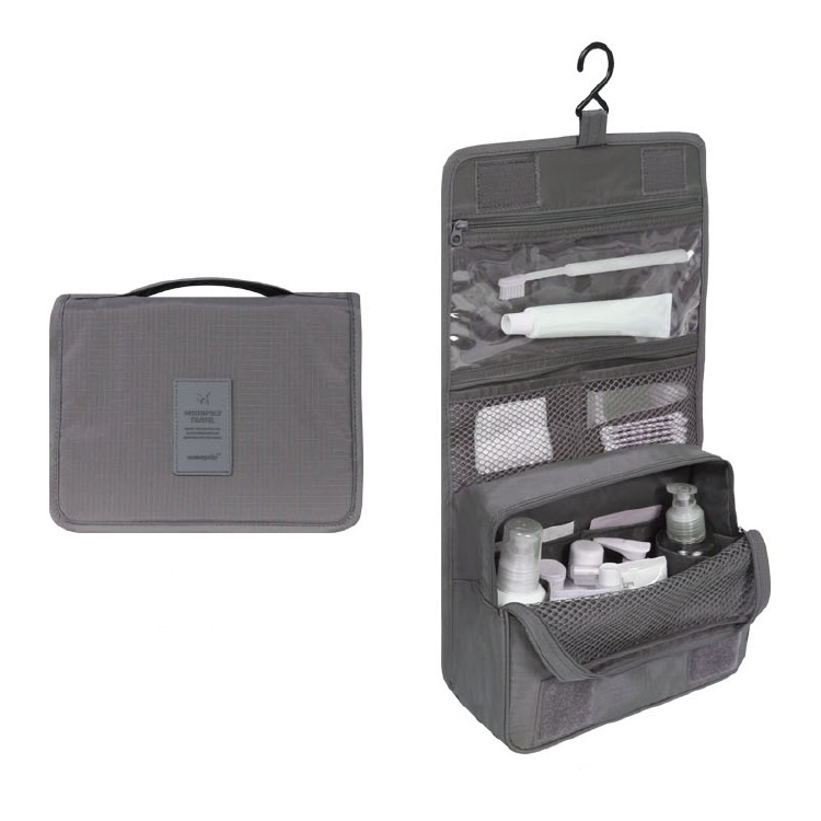 Hanging Toiletry Bag: Foldable, Padded & Waterproof