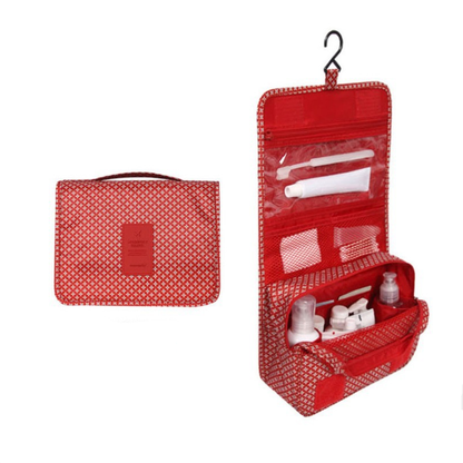 Hanging Toiletry Bag: Foldable, Padded & Waterproof