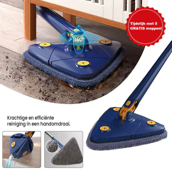 Davy | Adjustable Handle Mop with Pivoting Head