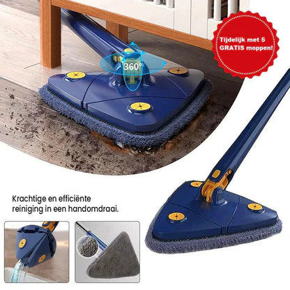 Davy | Adjustable Handle Mop with Pivoting Head