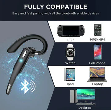 Davy | Trucker Dual Mic Wireless Bluetooth 5.1 Noise-Canceling Headset/Earpiece