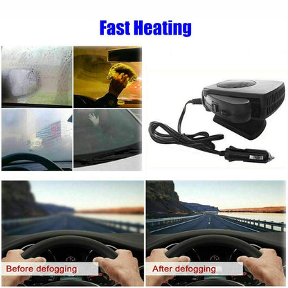 Davy | TurboHeat | 12V Car Heater – 150W/300W Ceramic Fan Heater, Portable Car Dehumidifier & Heater