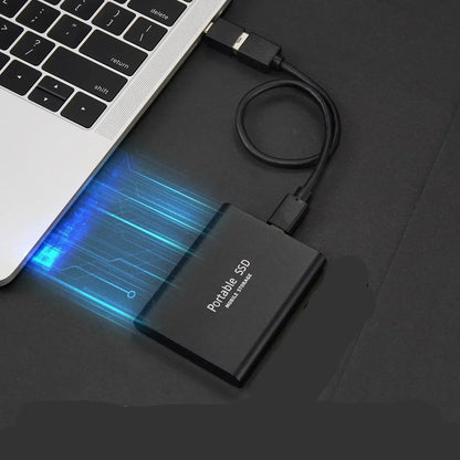 Davy | 128GB Portable SSD Drive - Fast and Durable Aluminum Casing