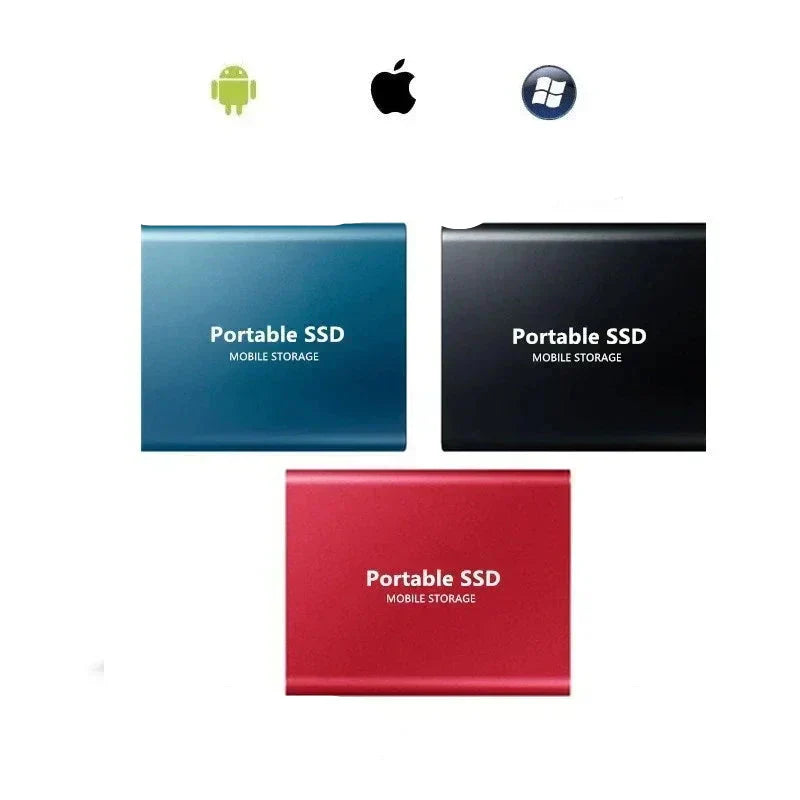 Davy | 128GB Portable SSD Drive - Fast and Durable Aluminum Casing