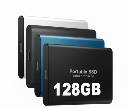 Davy | 128GB Portable SSD Drive - Fast and Durable Aluminum Casing