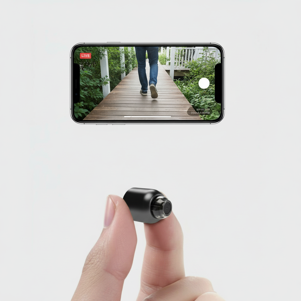 Davy | Miniature WiFi Camera | 1080p HD | 120° View | Night Vision | Motion Alerts | 2-Way Talk