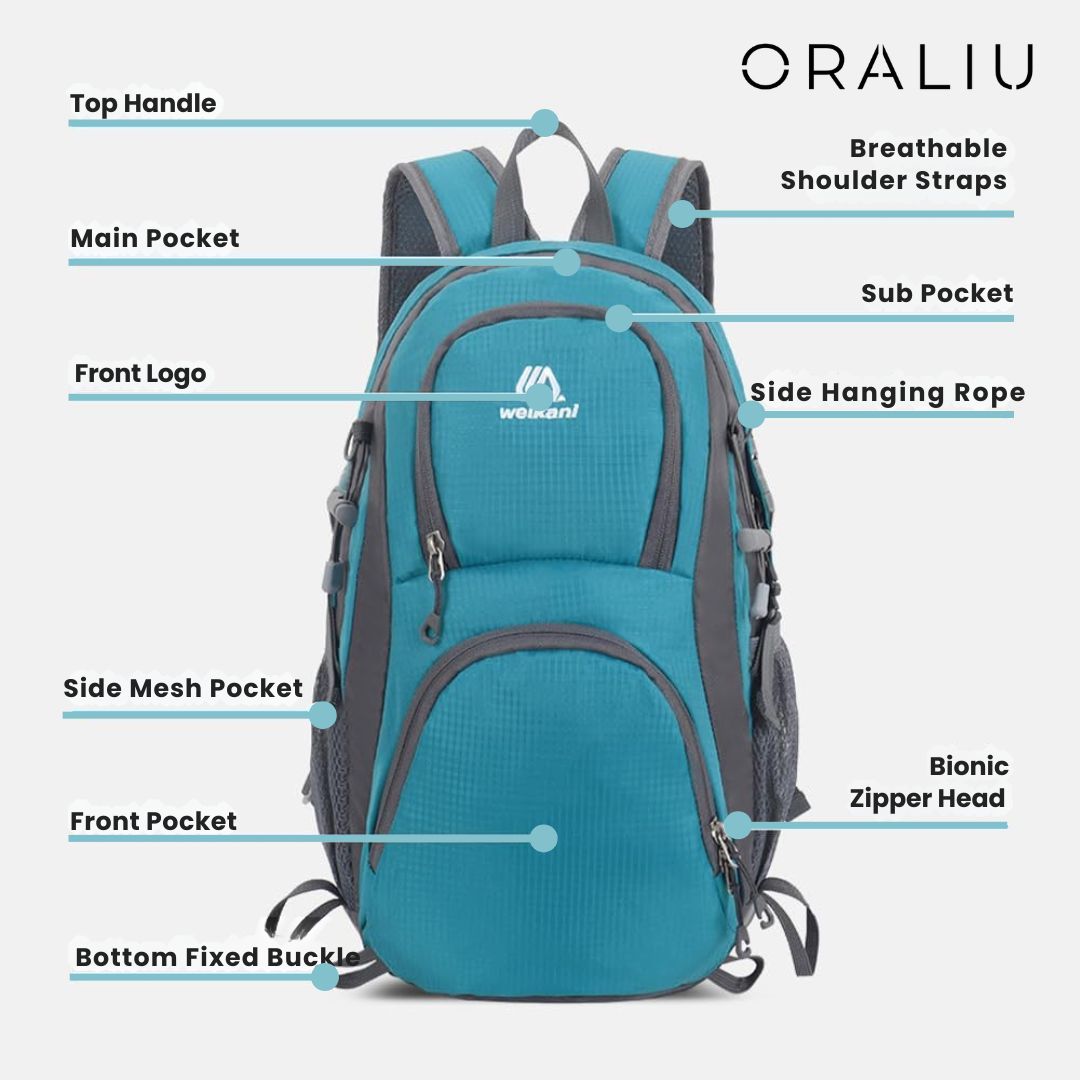 Davy | Ultralight Waterproof Outdoor Backpack – Lightweight Daypack for Hiking, Camping & Travel