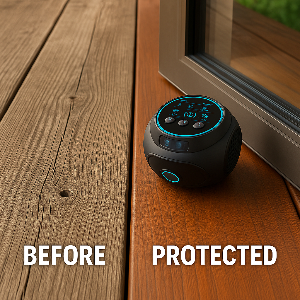 Davy | Ultrasonic Bee & Wasp Repellent Device | Chemical-Free. 360° Coverage for Home & Outdoor Pest Control