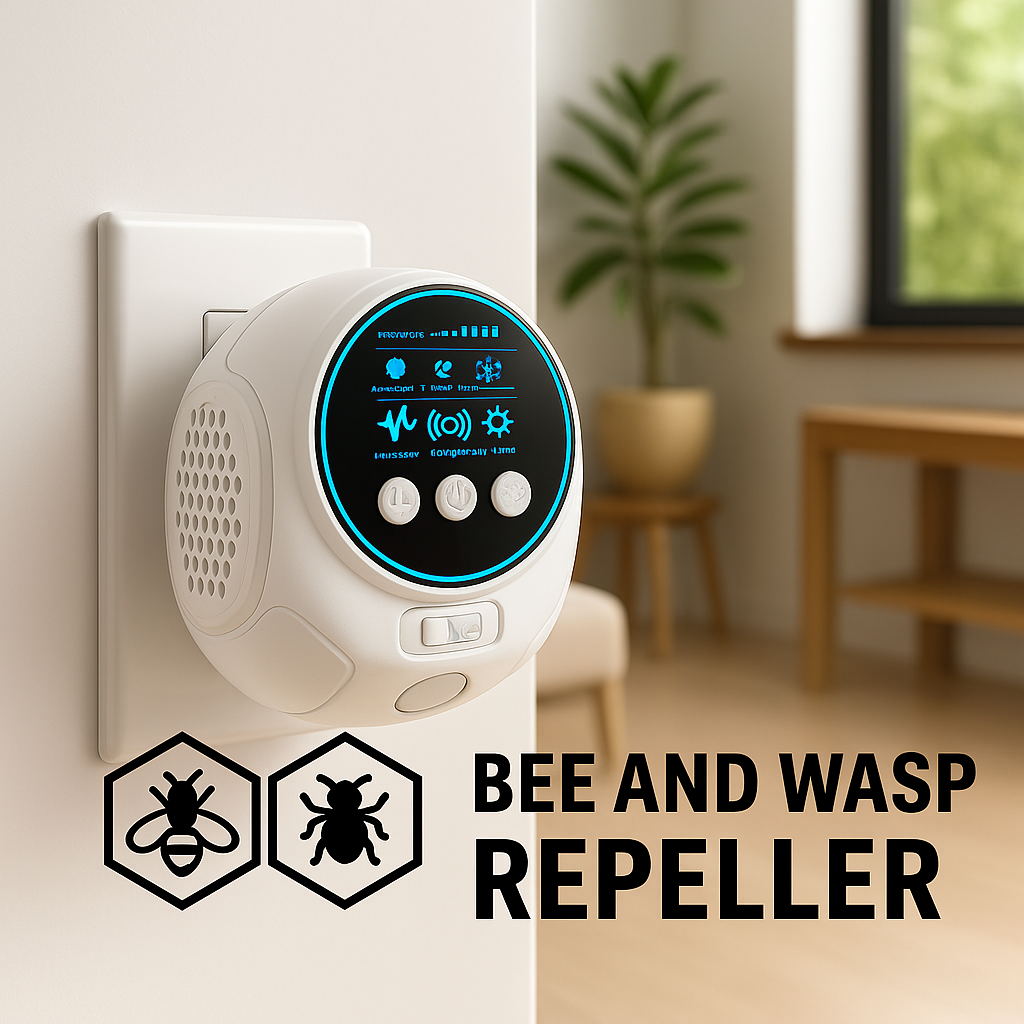 Davy | Ultrasonic Bee & Wasp Repellent Device | Chemical-Free. 360° Coverage for Home & Outdoor Pest Control
