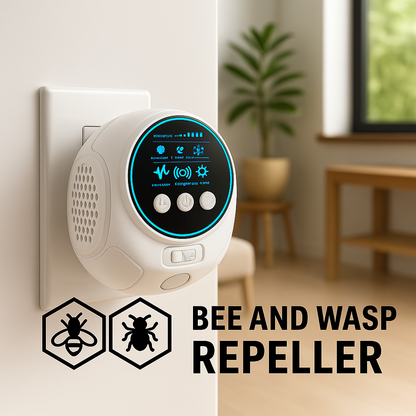 Davy | Ultrasonic Bee & Wasp Repellent Device | Chemical-Free. 360° Coverage for Home & Outdoor Pest Control