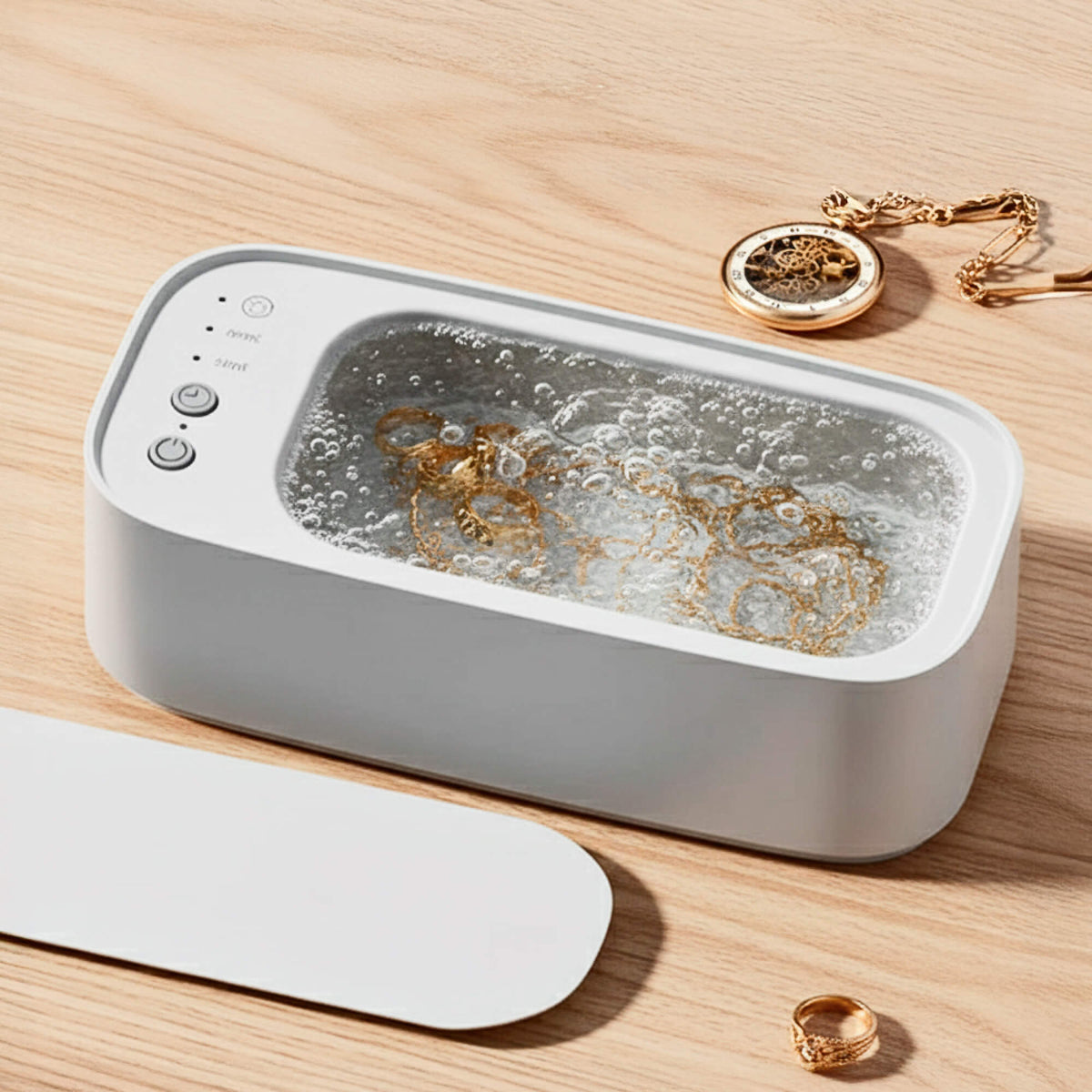 Davy | Ultrasonic Cleaning Device | Gentle, Efficient & Versatile for Jewelry, Glasses, Watches, and Dentures