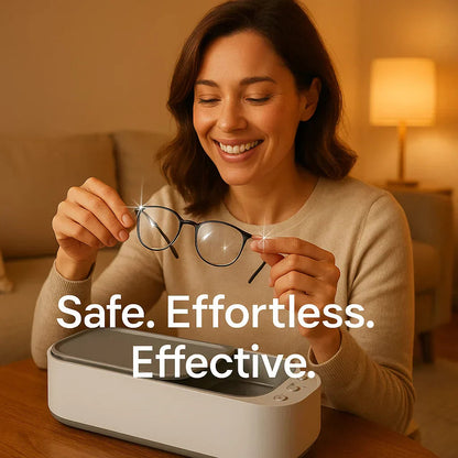 Davy | Ultrasonic Cleaning Device | Gentle, Efficient & Versatile for Jewelry, Glasses, Watches, and Dentures