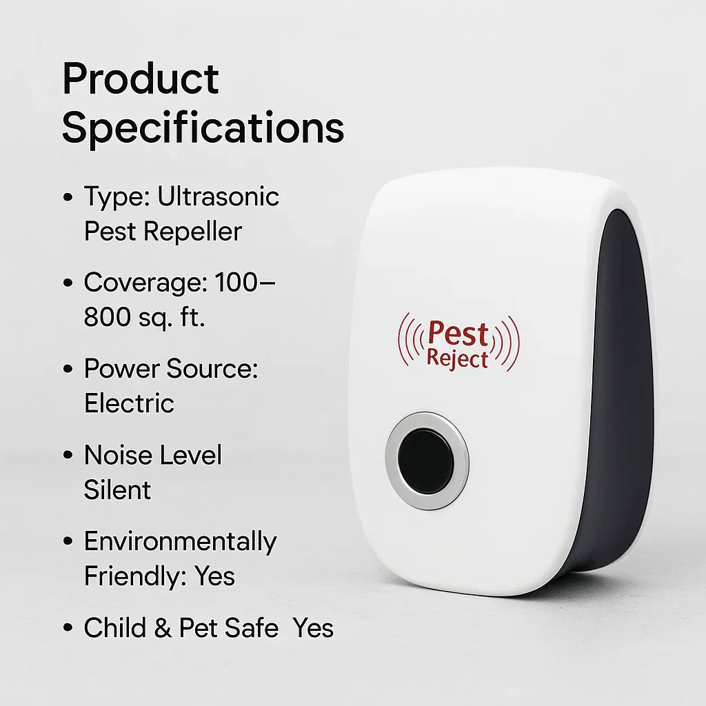 Davy | Ultrasonic Squirrel Repeller Device - Effective Pest Control to Deter Squirrels in 48 Hours for Gardens & Yards