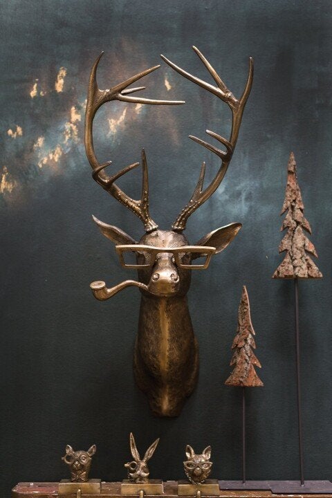 Davy | Quirky Animal Head Wall Sculptures for Decor