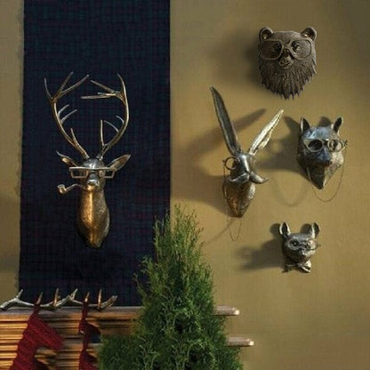 Davy | Quirky Animal Head Wall Sculptures for Decor