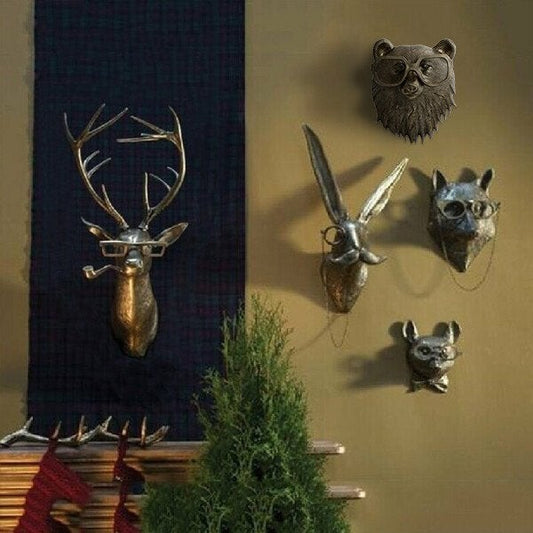 Davy | Quirky Animal Head Wall Sculptures for Decor