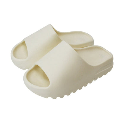 Cushioned Cloud Slides with Ridged Sole