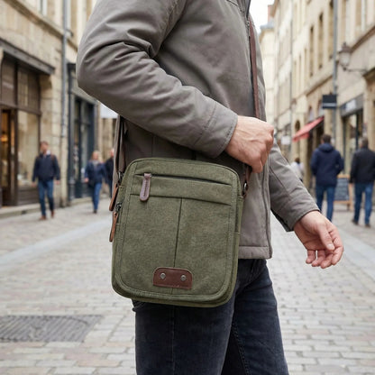 Davy | Unisex Crossbody Bag with Zipper Pockets
