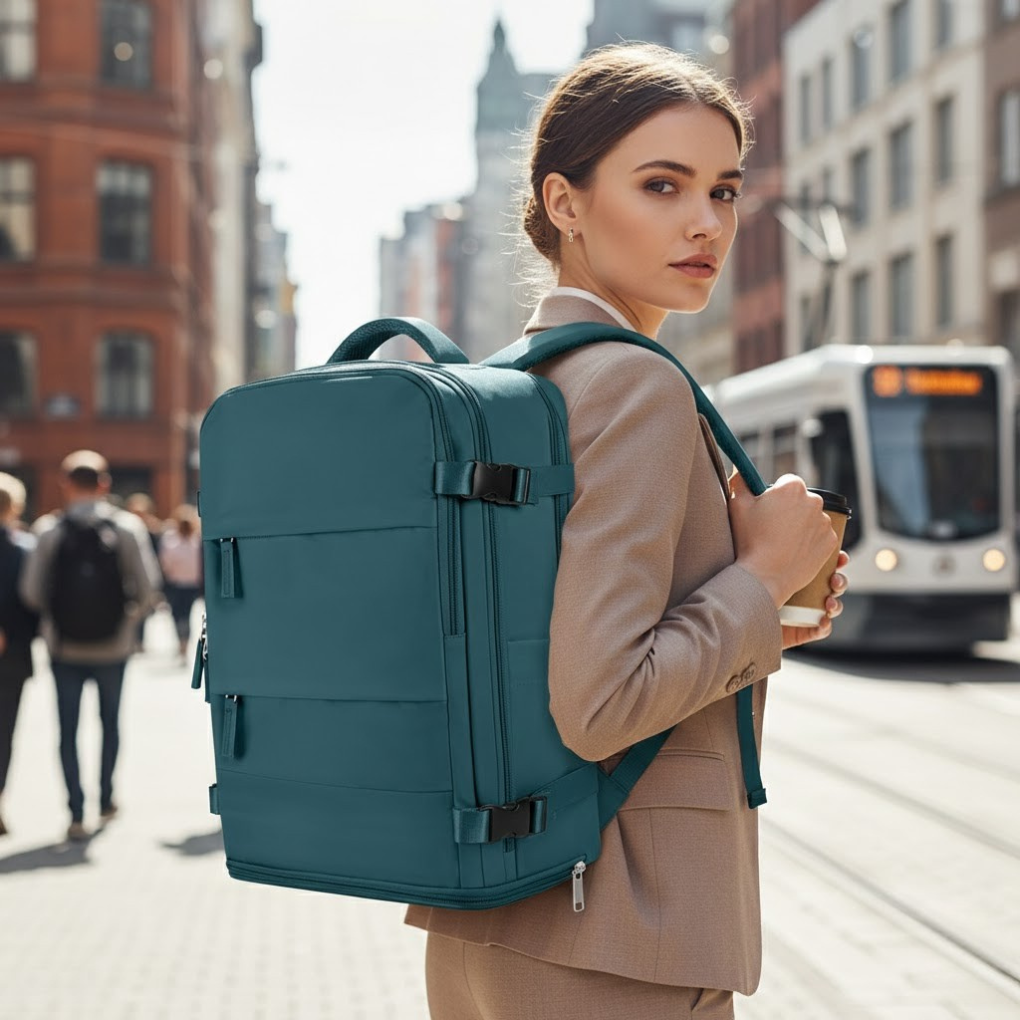 Davy | Unisex Travel Backpack with Shoe Compartment
