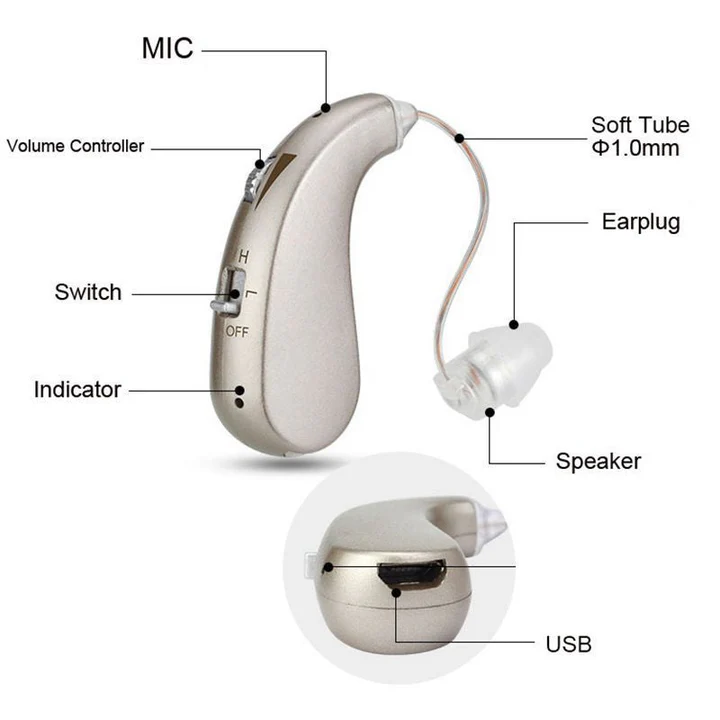 Davy | USB Rechargeable Bluetooth Hearing Aid