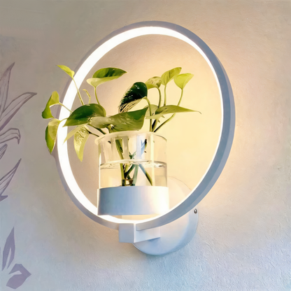 Davy | VerdantLume LED Wall Light with Plant Holder