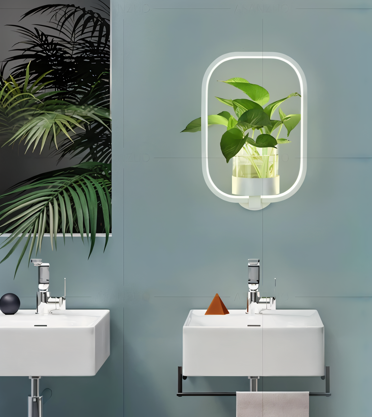 Davy | VerdantLume LED Wall Light with Plant Holder