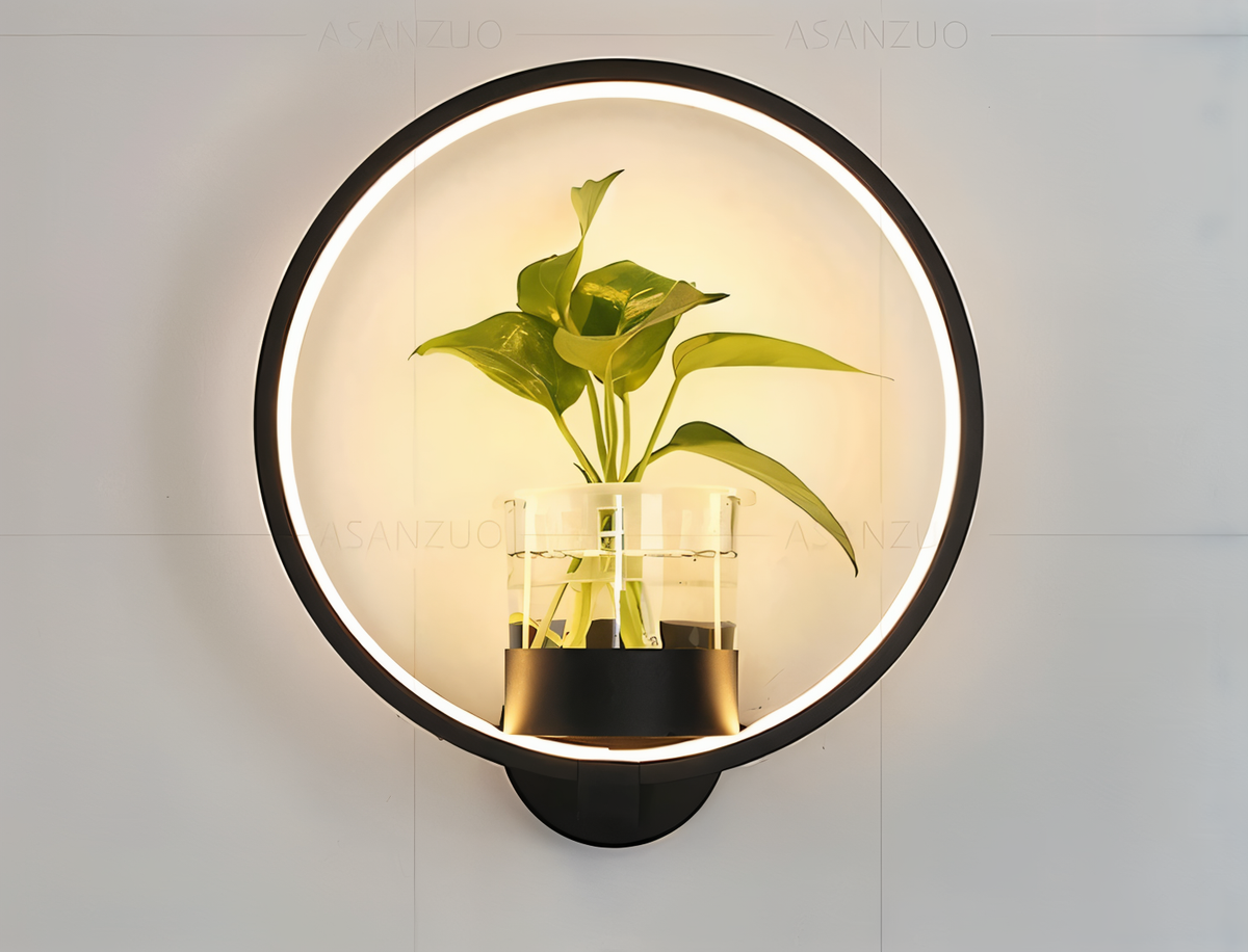 Davy | VerdantLume LED Wall Light with Plant Holder