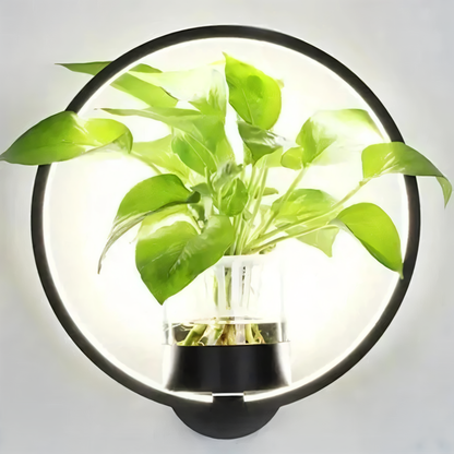 Davy | VerdantLume LED Wall Light with Plant Holder